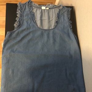Gap chambray tank NWT size small